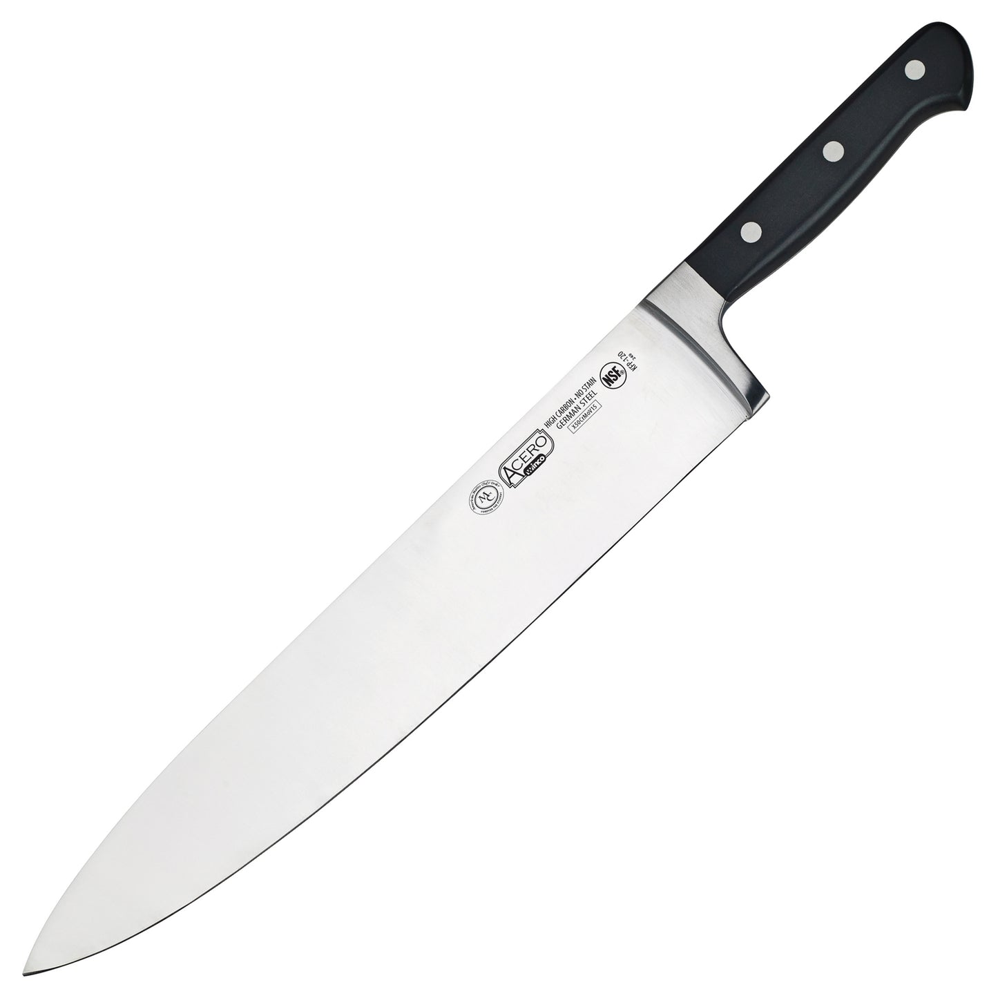 Winco KFP-120 12" Triple Riveted Chef Knife