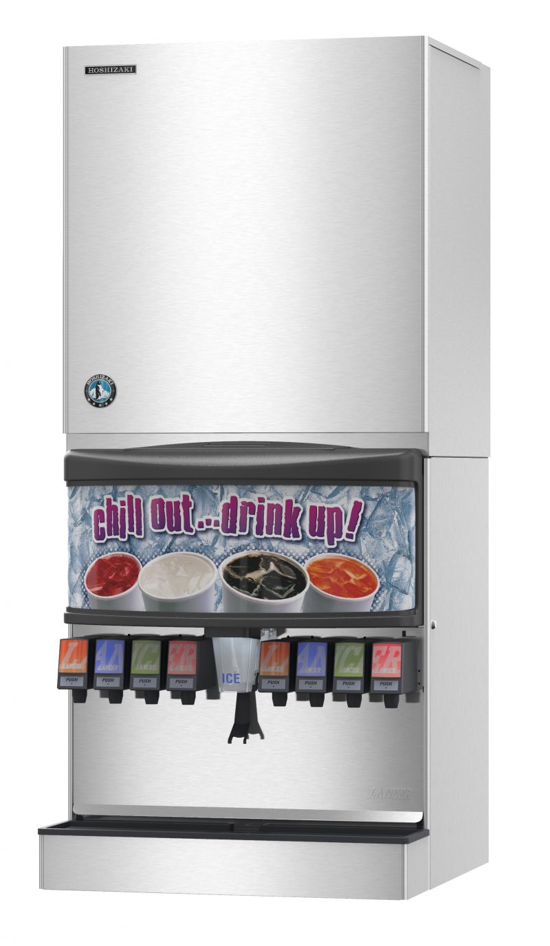 Hoshizaki KMS-2000MLJ with SRK-20J3, Crescent Cuber Icemaker, Remote-cooled, Serenity Series