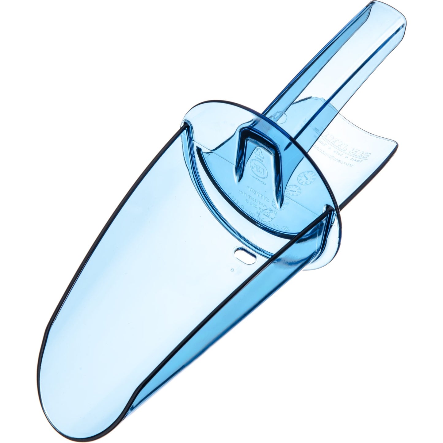 San Jamar SI7750 20-24 oz Blue Saf-T-Scoop Ice Scoop