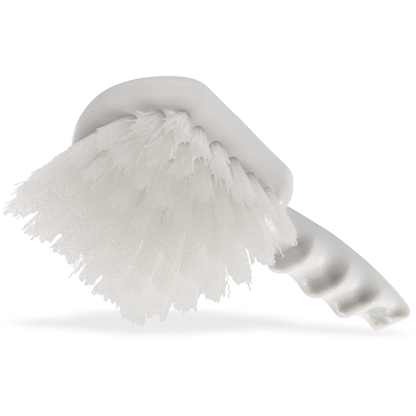 Carlisle 4054200 8" White Sparta Brush With Medium Stiff Nylon Bristles