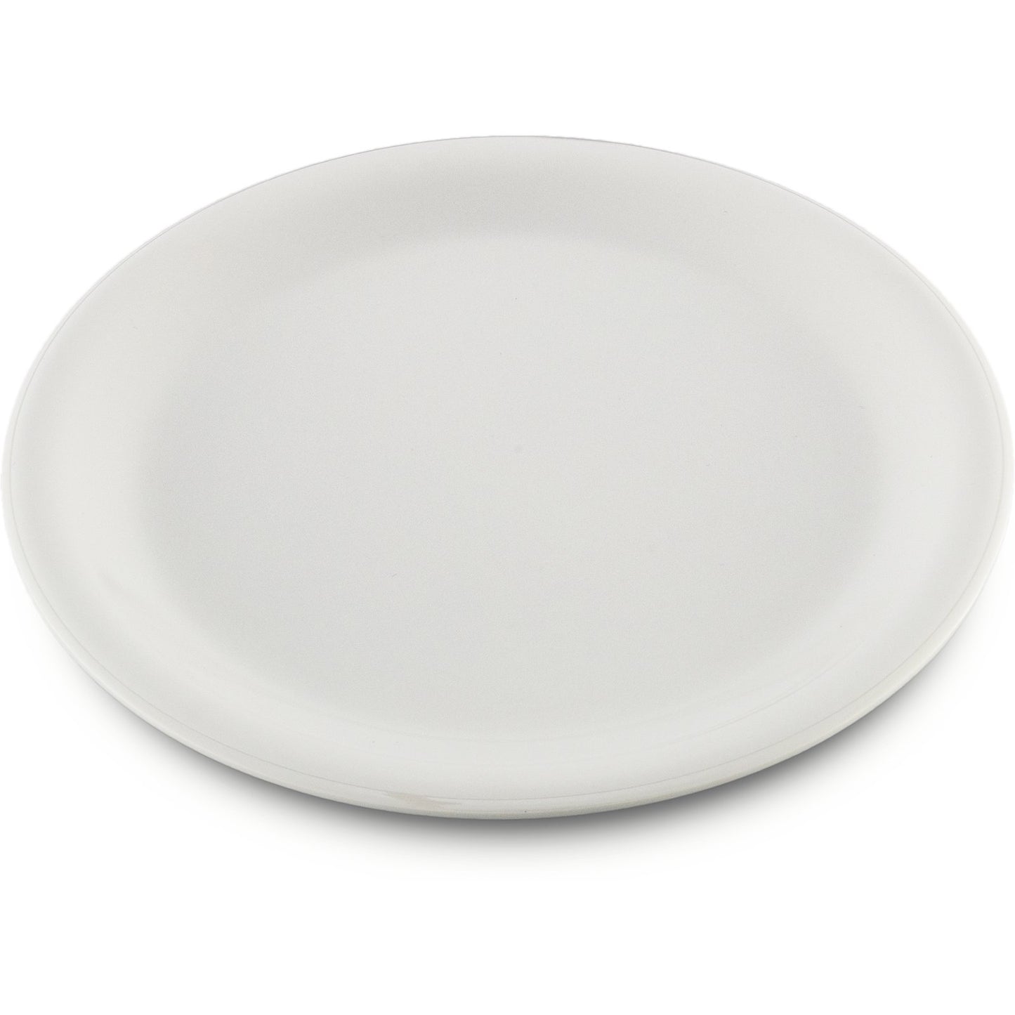 Carlisle 3300402 9" White Sierrus Melamine Narrow Rim Dinner Plate