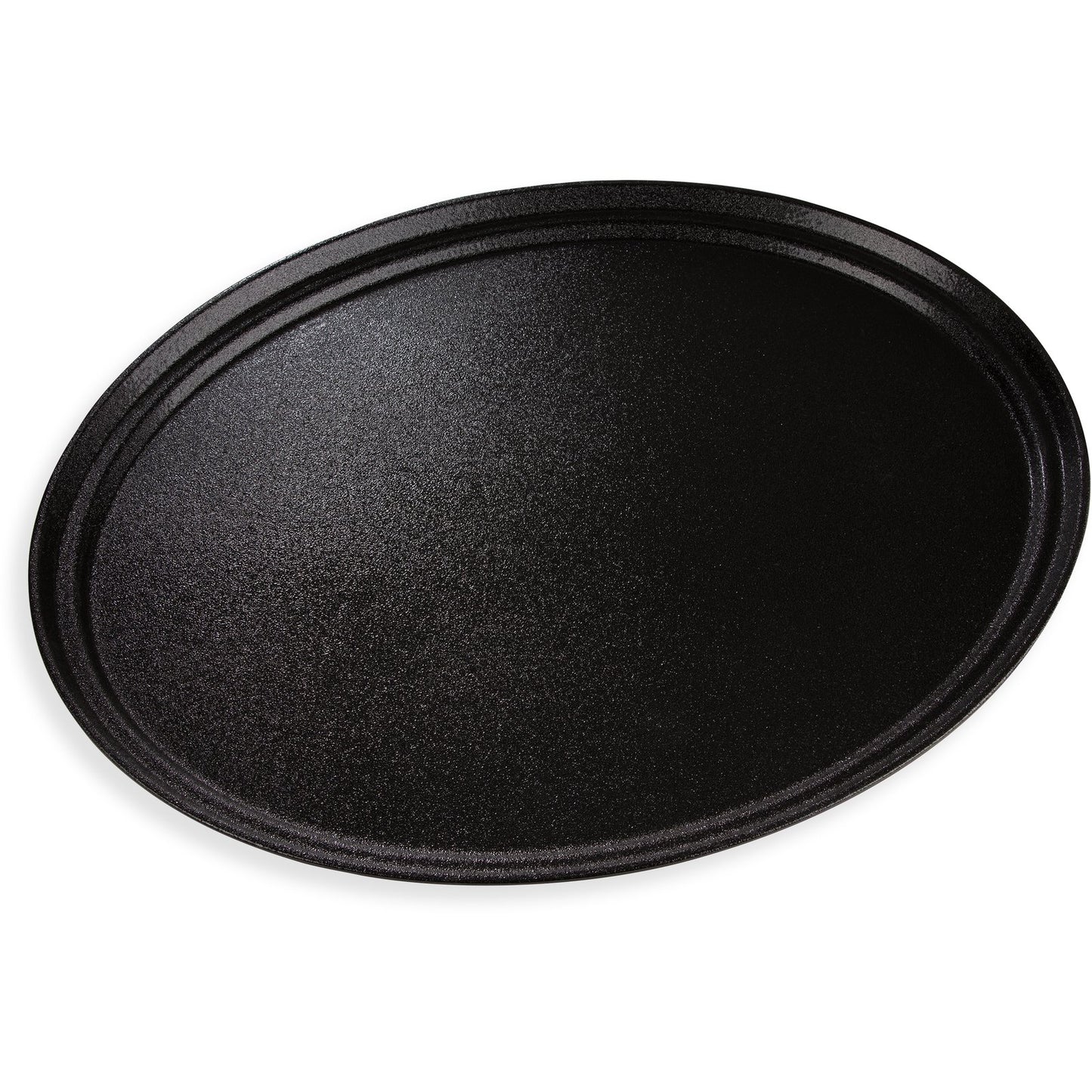 Carlisle 2700GR2004 27" x 22" Black Oval Griptite 2 Tray