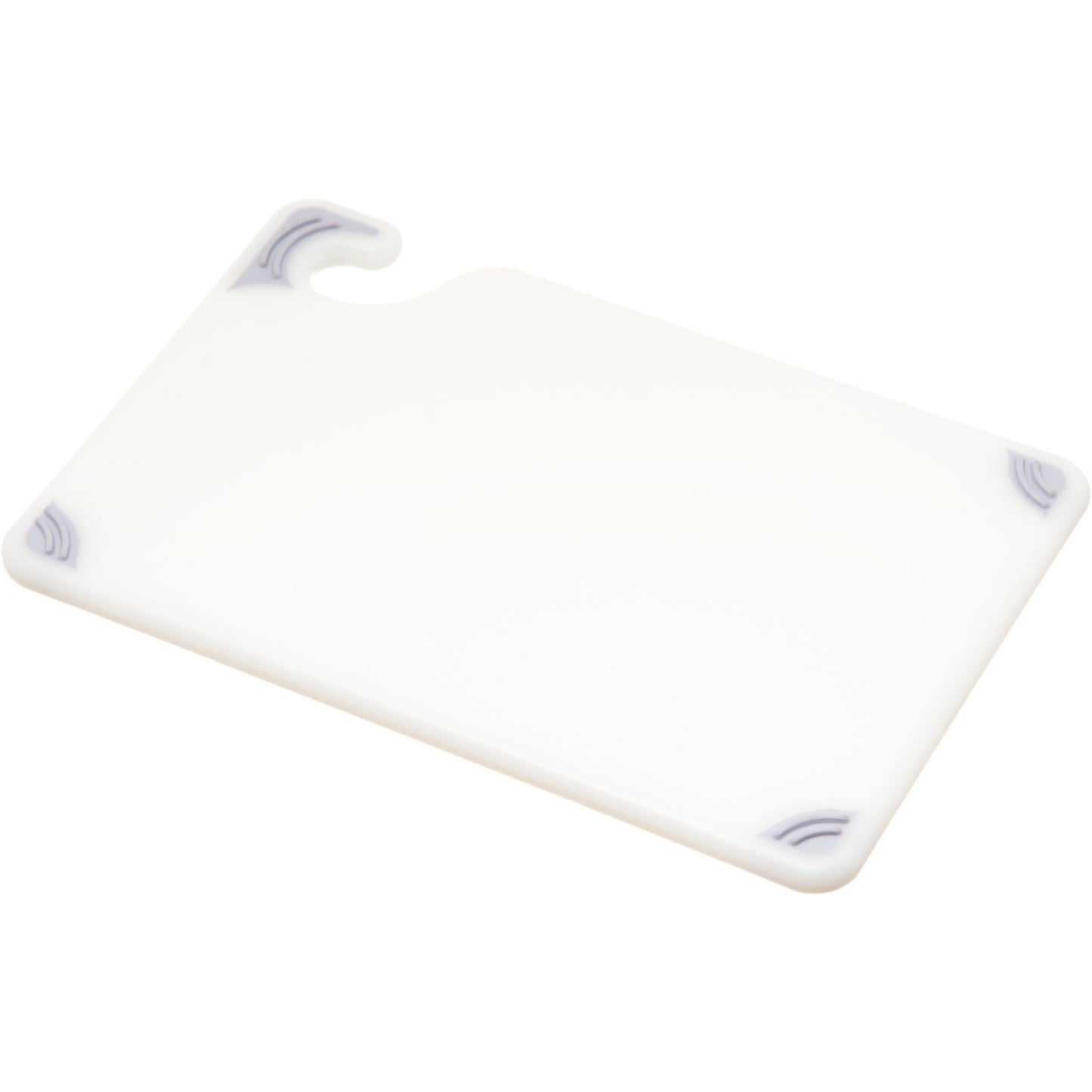 San Jamar CBG6938WH 6" x 9" x 0.375" White Saf-T-Grip Cutting Board