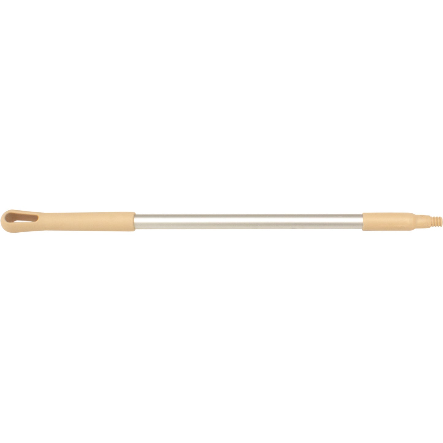 Carlisle 40246EC25 30" Tan Natural Aluminum Handle with Color-Coded Tip and Hang Up Cap