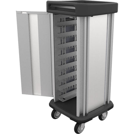 Dinex DXSU1T1D8 1 Cart 8 Trays Single Door Stainless Steel Dinex TQ Supreme Cart