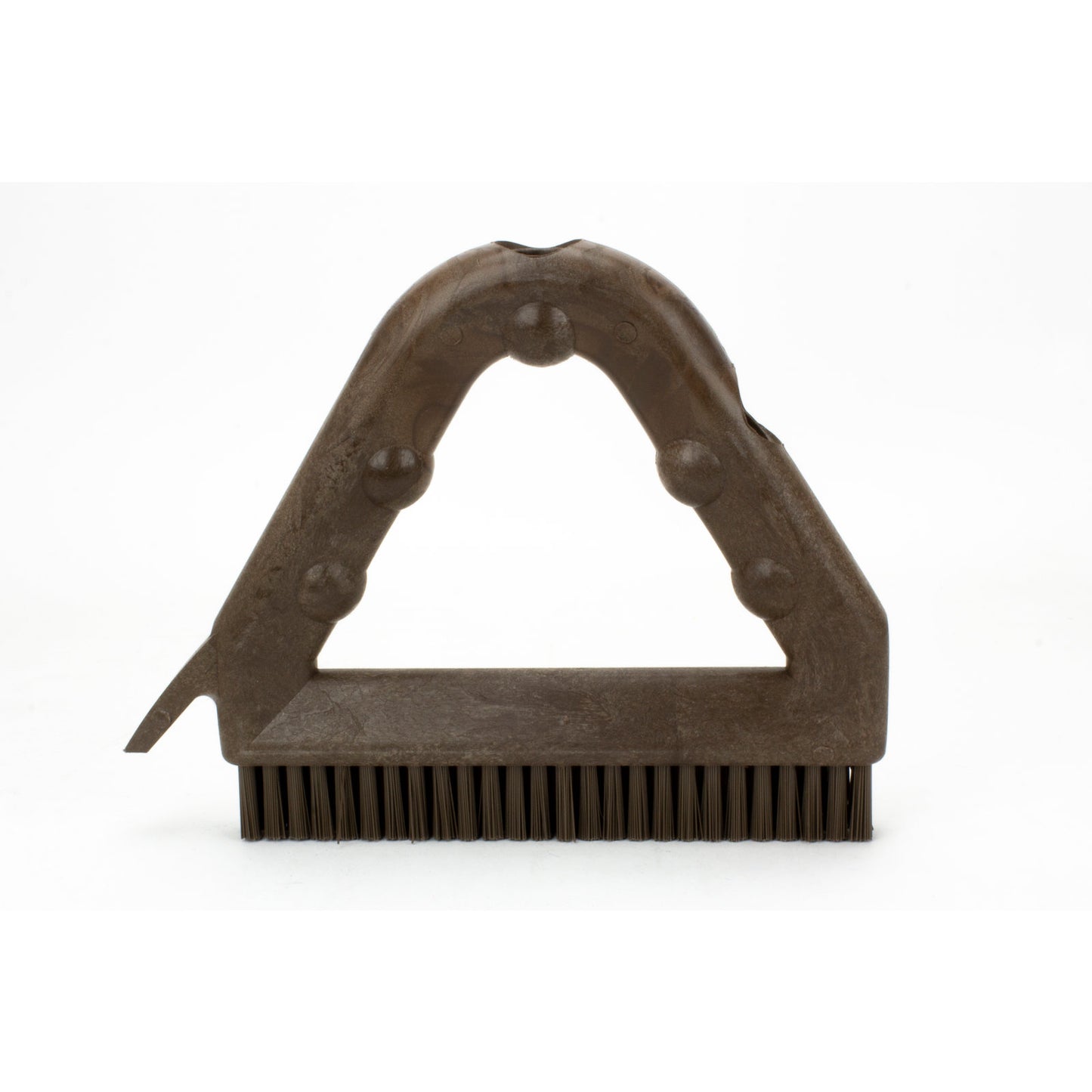Carlisle 41323EC01 9" Brown Spart Color Coded Tile and Grout Brush