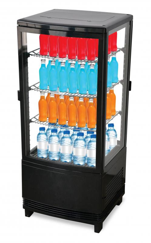 Omcan 25827 17" Four Sided Glass Refrigerated Display Case (RS-CN-0078-D)