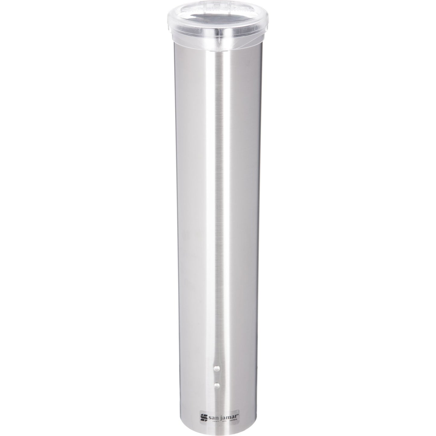 San Jamar C4150SS Small Stainless Steel Pull-Type Water Cup Dispenser
