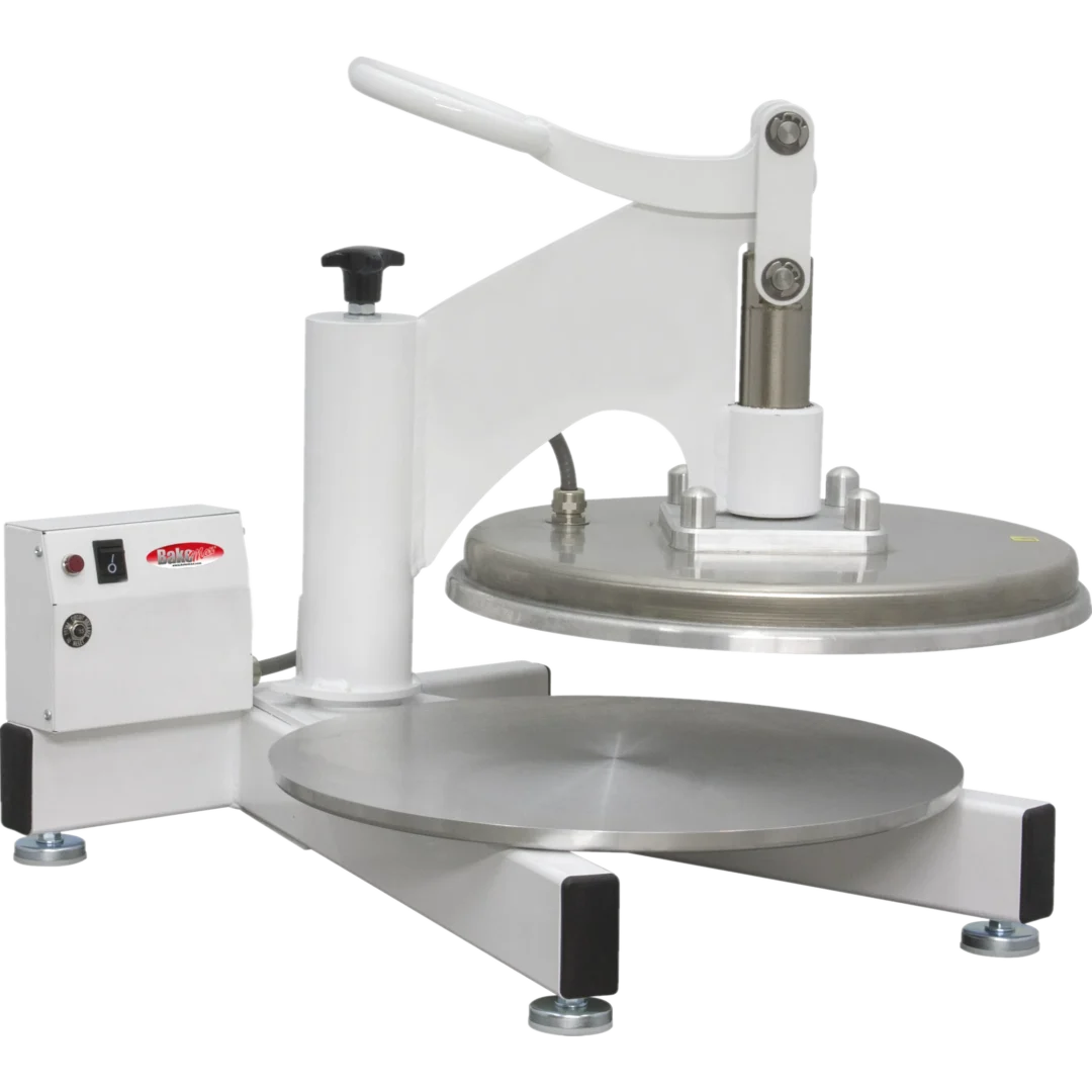 BakeMax BMDMS18 Electric Countertop Single Upper Heat Swing Away Manual Pizza Press