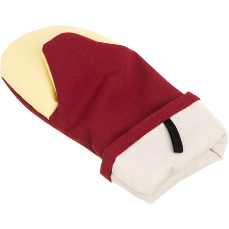 San Jamar KT0115K 15" Maroon Cool Touch Flame - Puppet Mitt