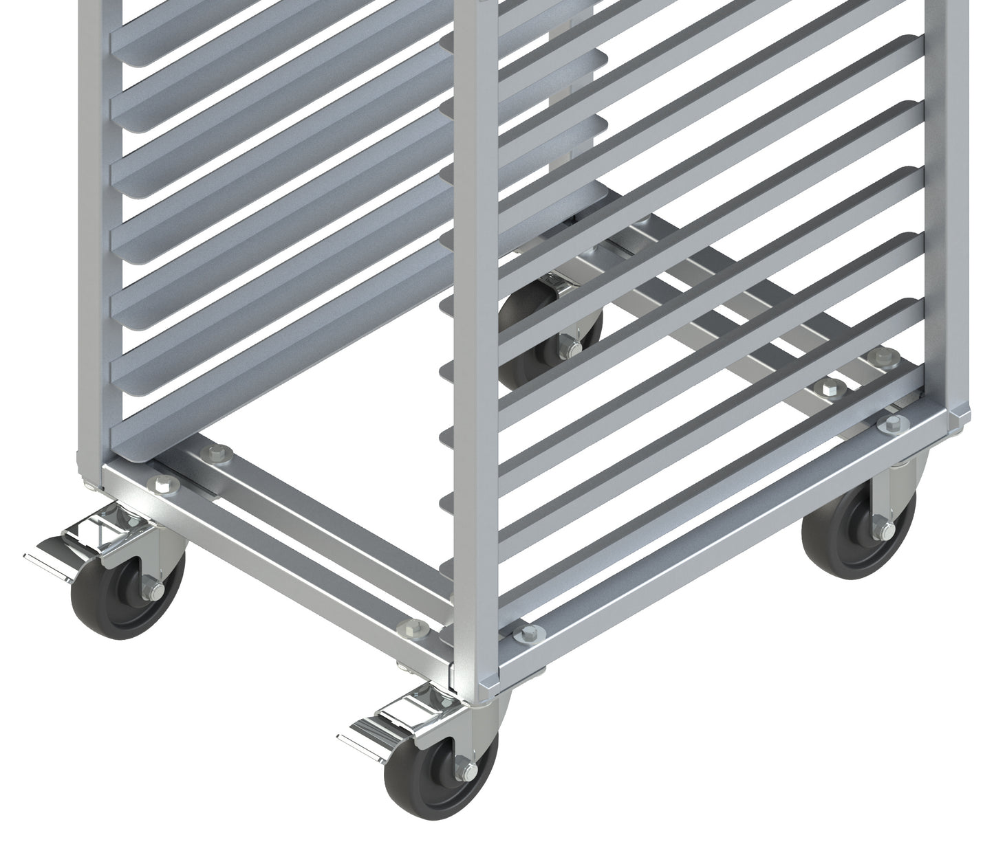 Winco AWRK-20HBK 20-Tier Aluminum Heavy Duty Sheet Pan Rack, Welded