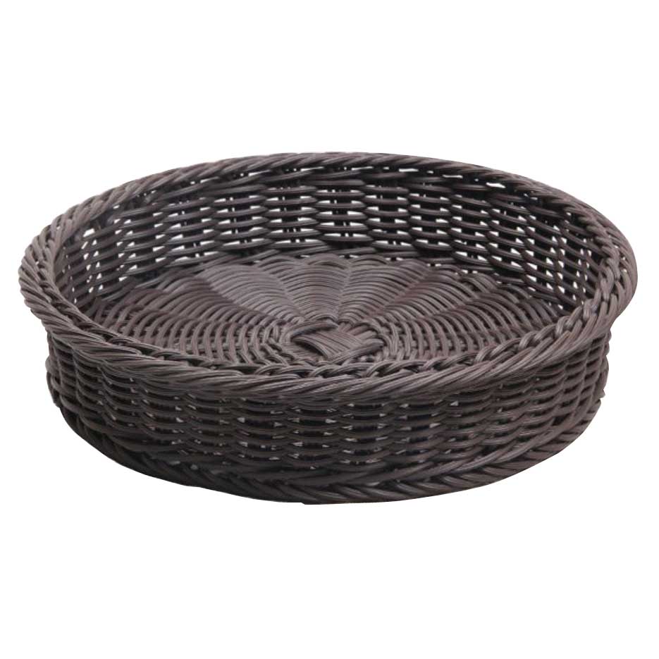 Omcan 44295 Round Rattan Basket for 3-Tier Display Stand
