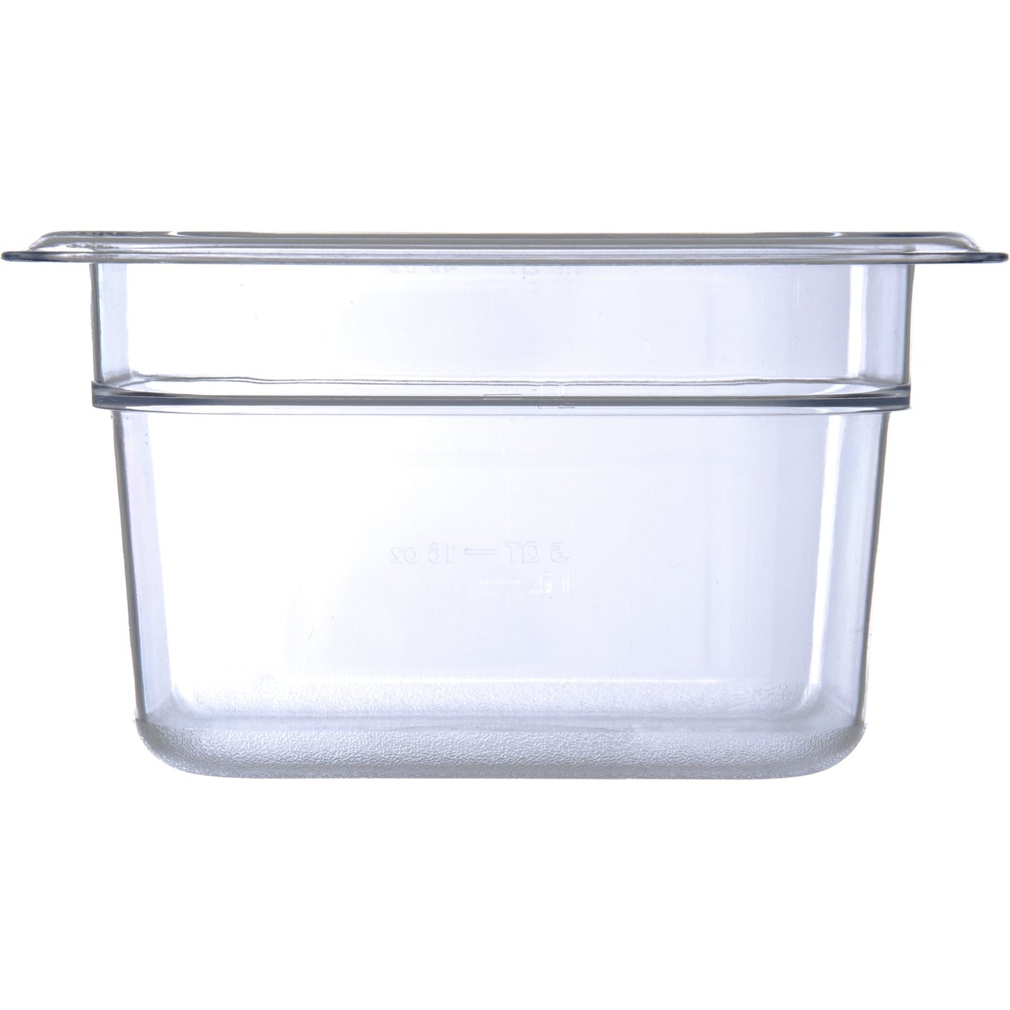 Carlisle 3068407 1/6 Size Clear Polycarbonate StorPlus Food Pan, 4" Deep