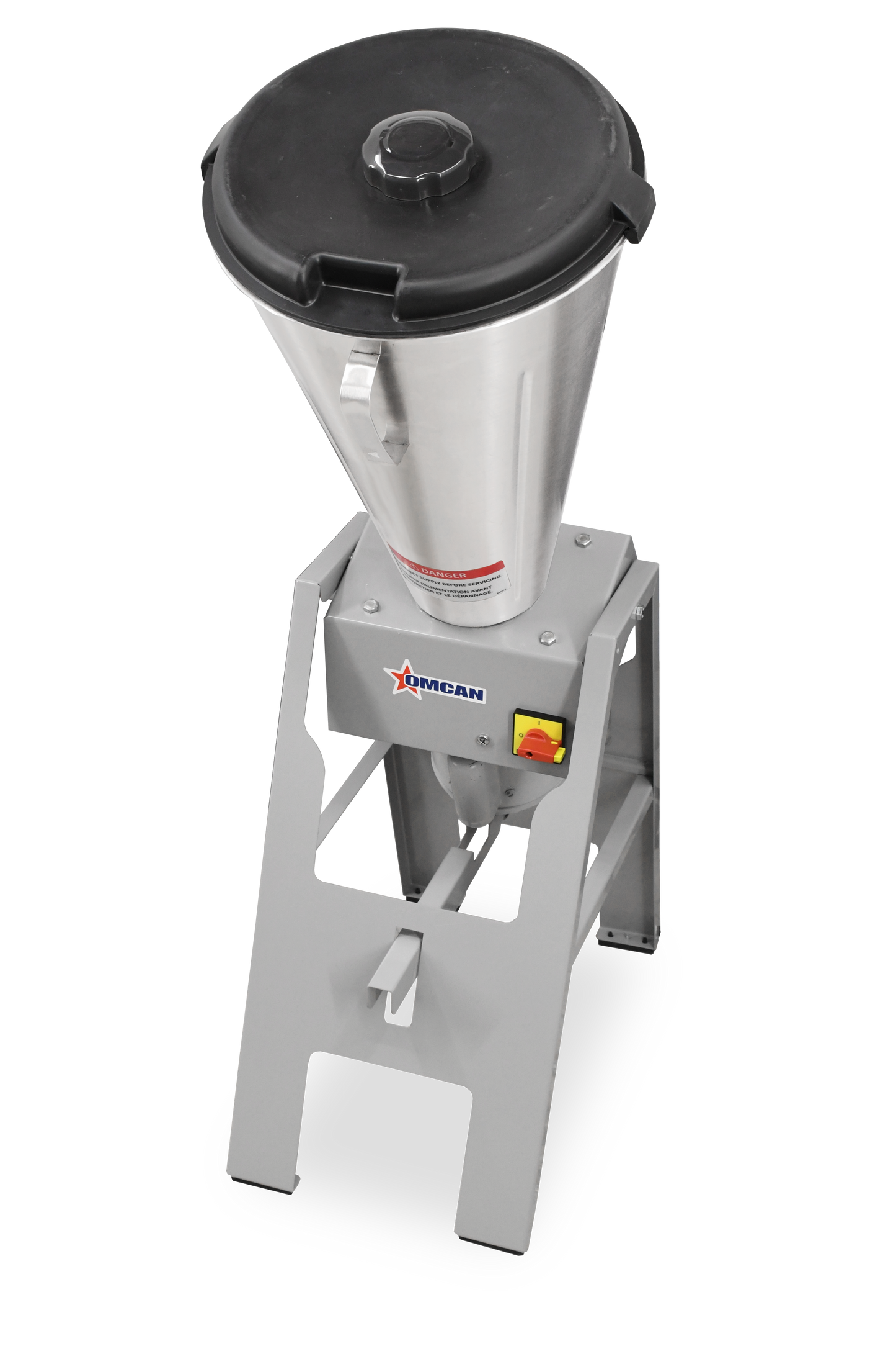 Omcan 31502 26 Qt. (25 Liter) High Performance Stainless Steel Vertical Tilting Blender