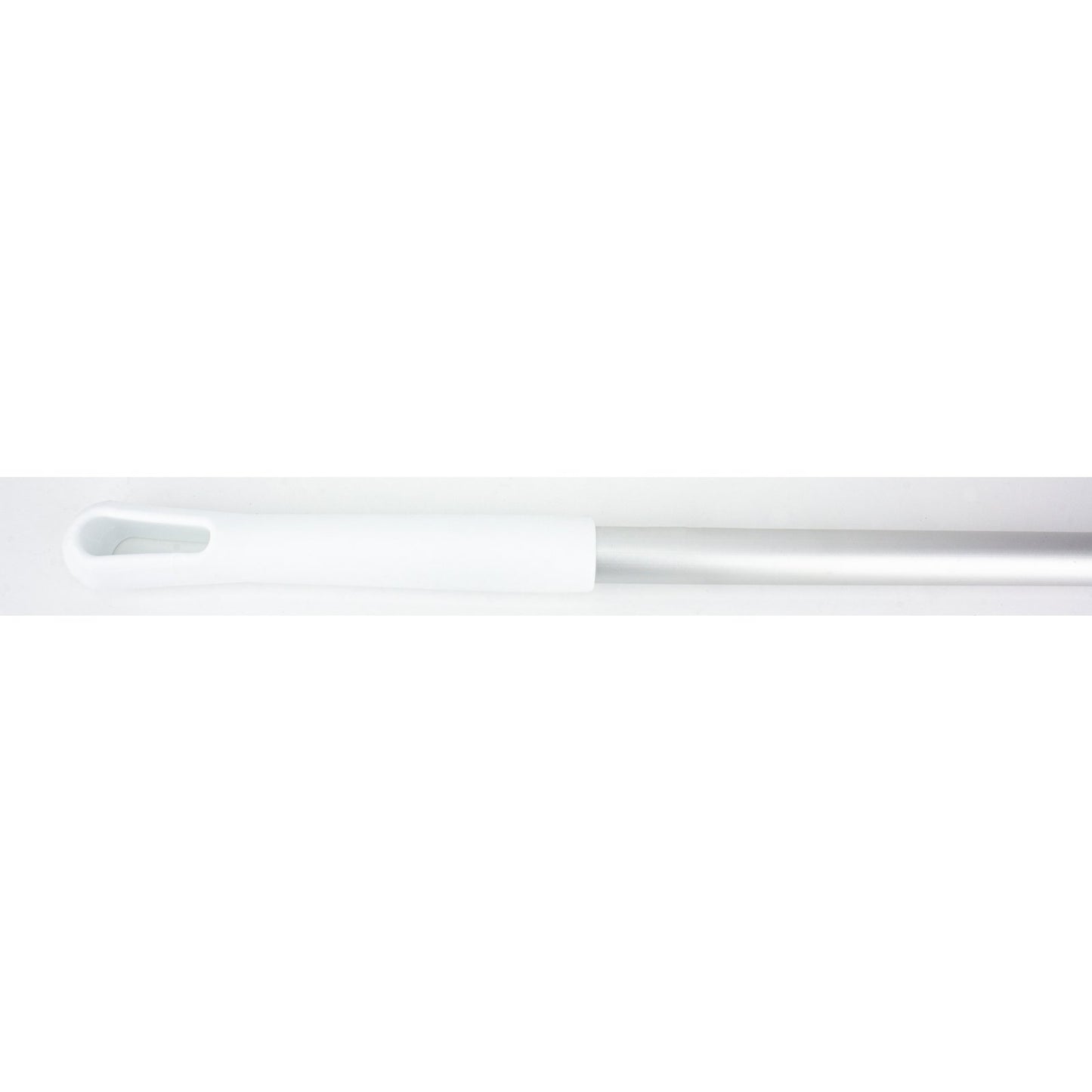 Carlisle 40226EC02 60" White Natural Aluminum Handle with Color-Coded Tip and Hang Up Cap