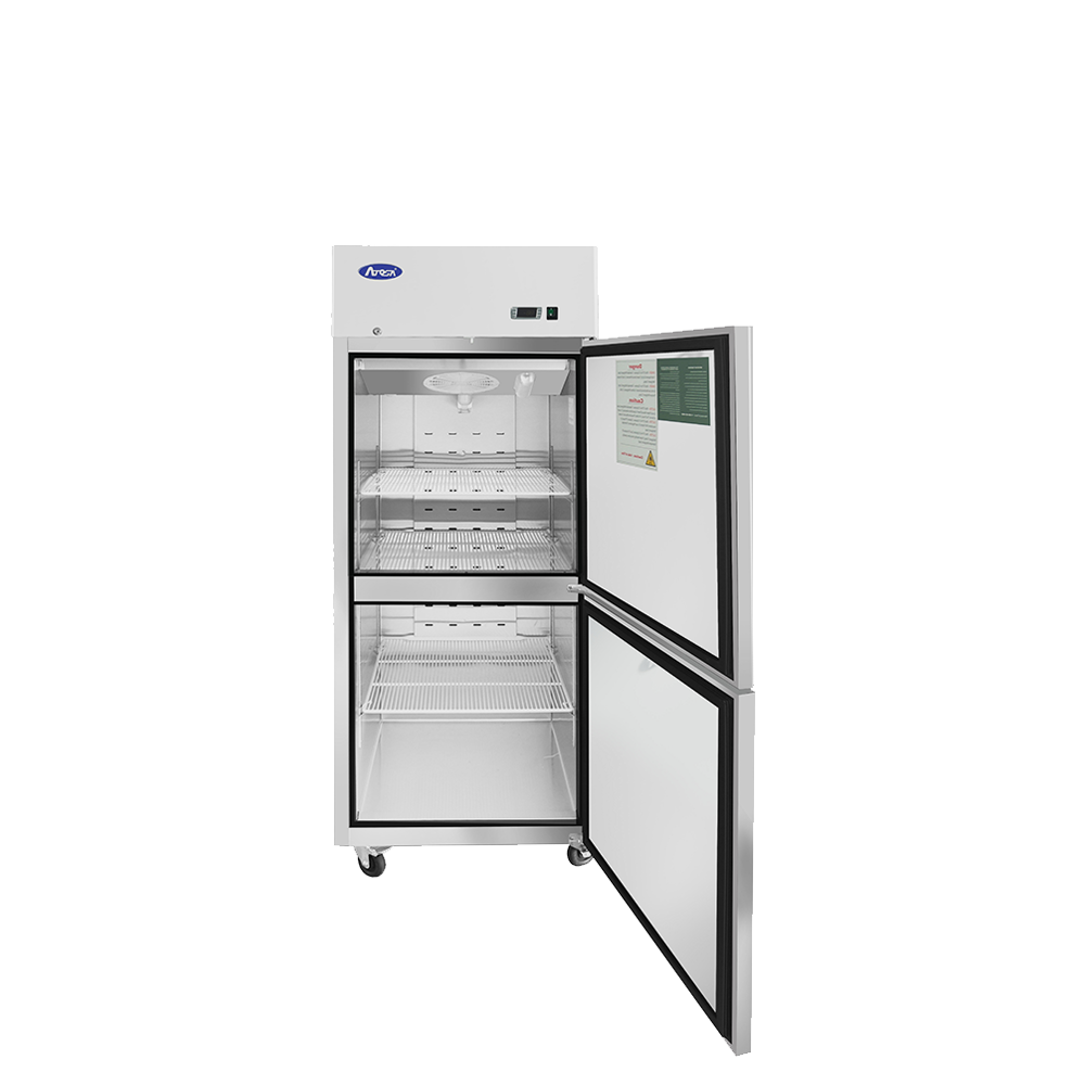 Atosa MBF8010GR Two-Divided Door Top Mount Reach-In Refrigerator