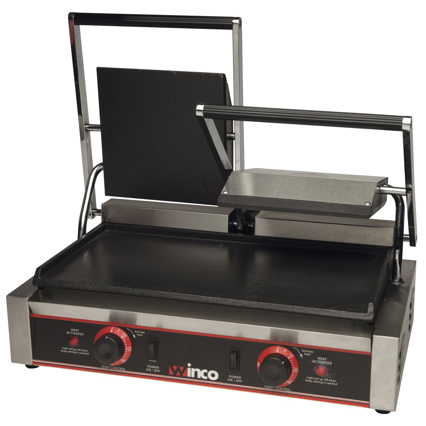 Winco ESG-2 9" Double Flat Plate Sandwich Grill