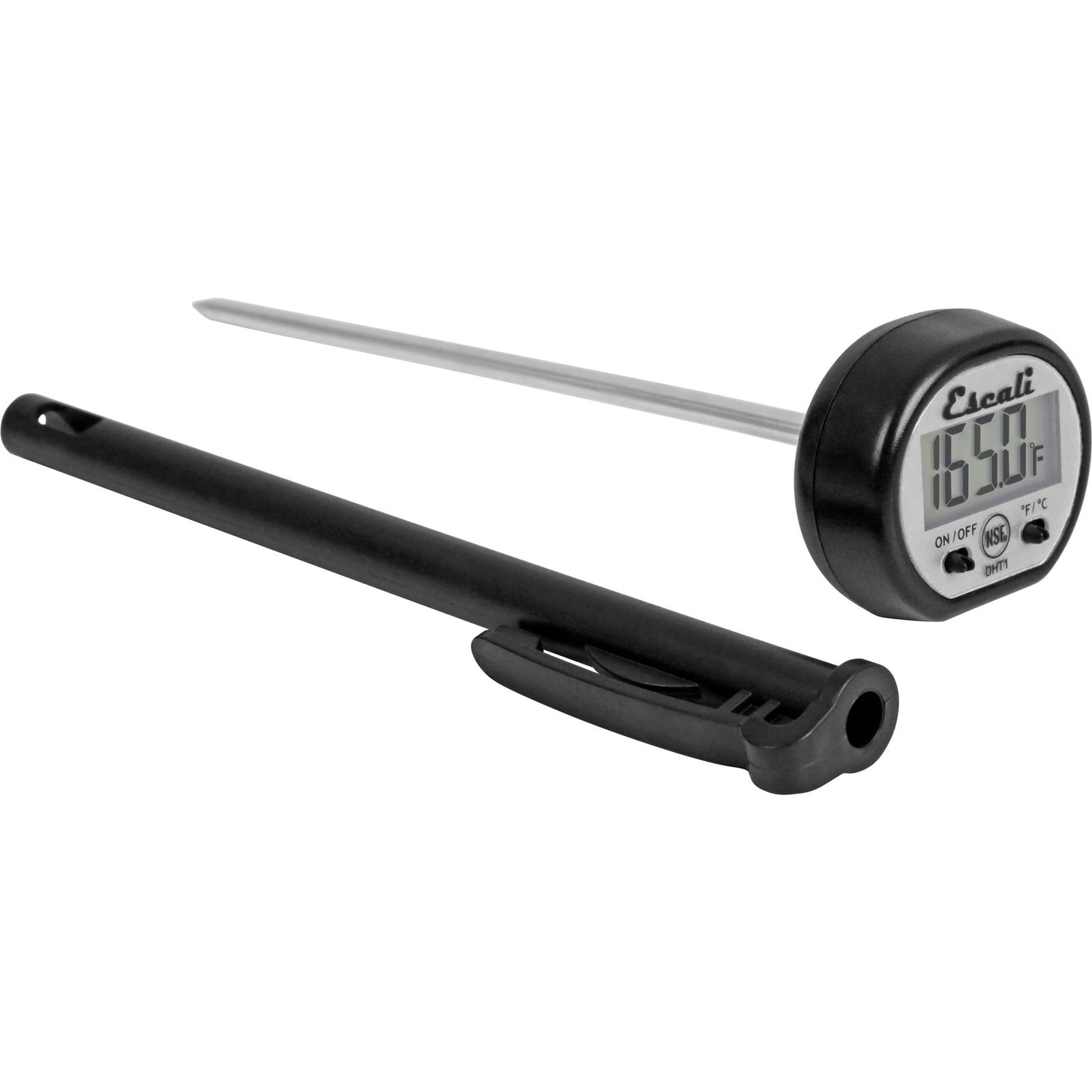 San Jamar THDGPCKT Black Digital Pocket Thermometer NSF Listed