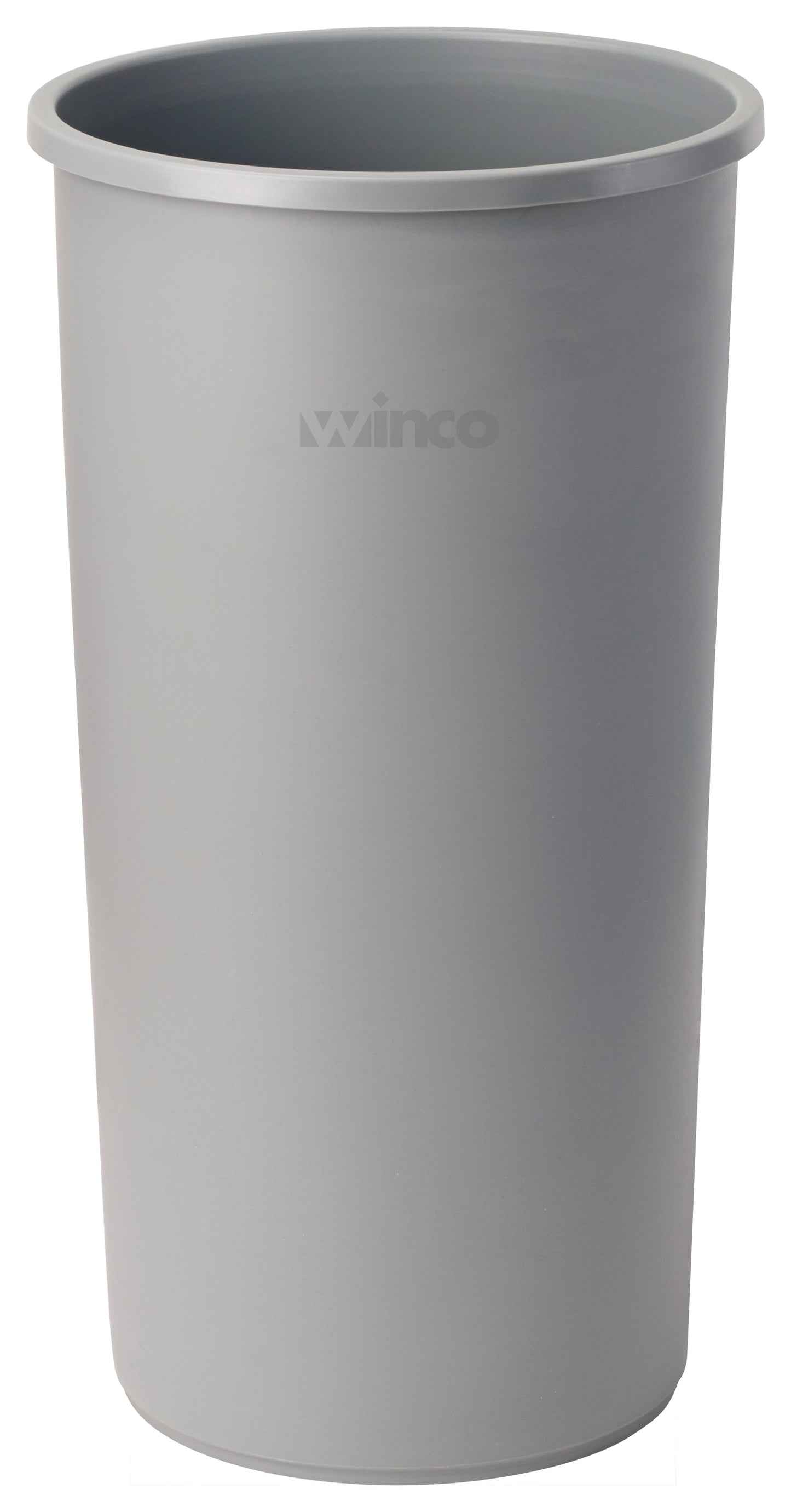 Winco PTCR-22G 22 Gallon 16" Gray Tall Trash Can