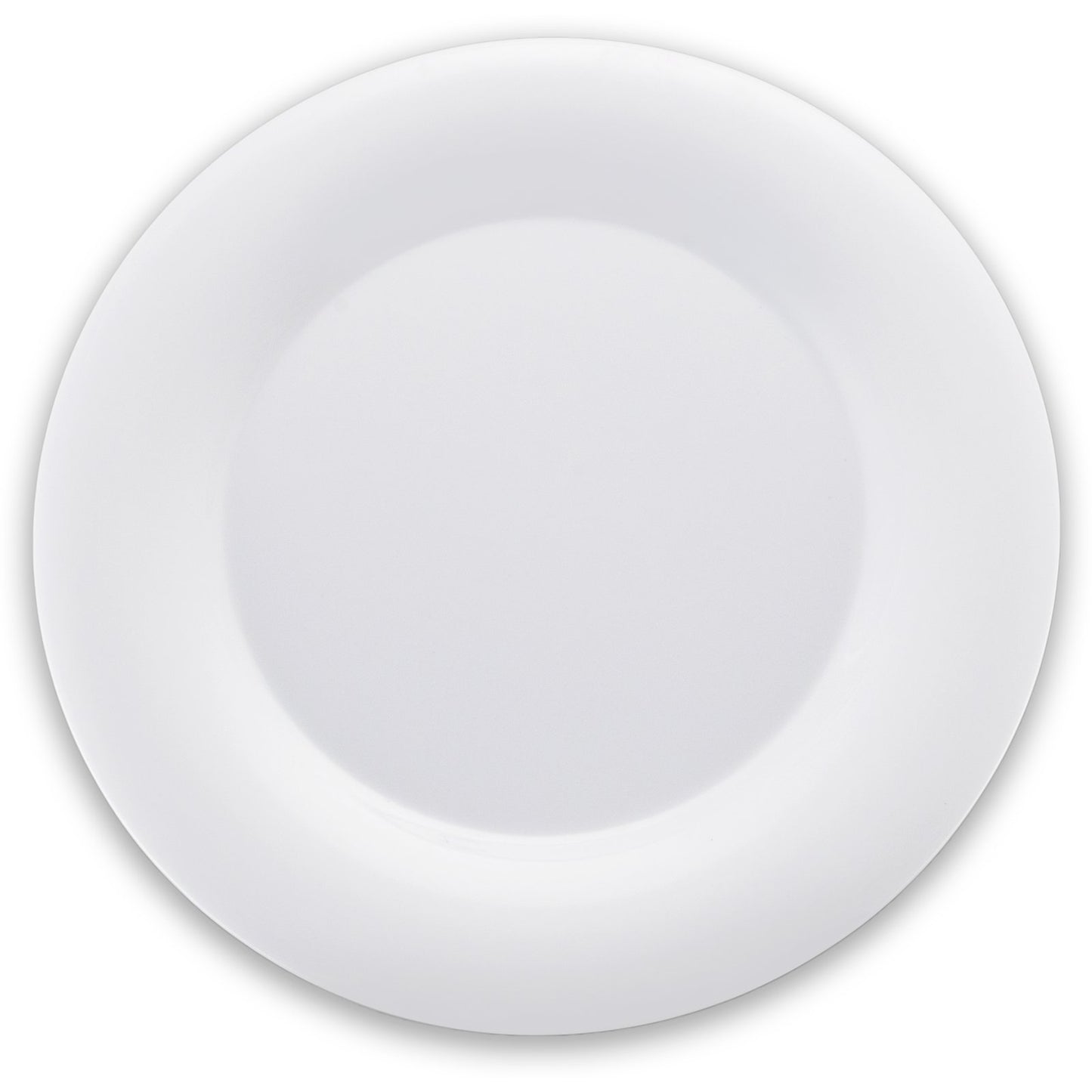 Carlisle 3302402 12" White Sierrus Melamine Wide Rim Dinner Plate