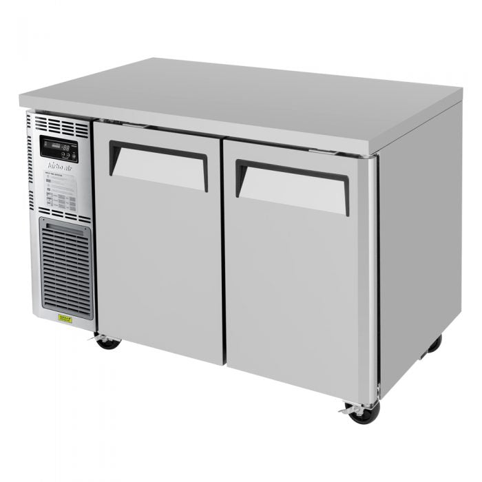 Turbo Air JUR-48 Double Solid Doors Undercounter Side Mount Refrigerator