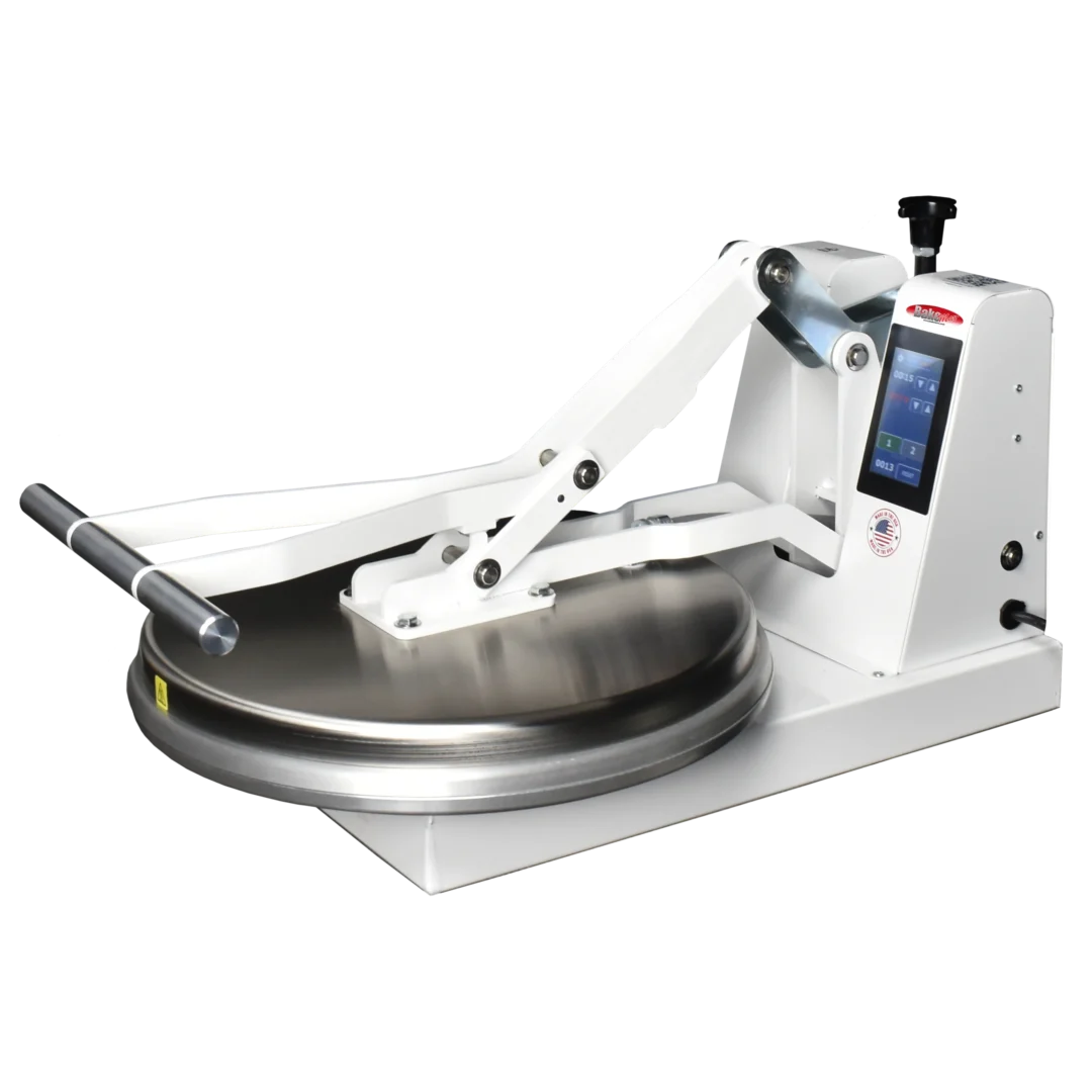 BakeMax BMDM18 Countertop Single Upper Heat Clamshell Manual Pizza Press