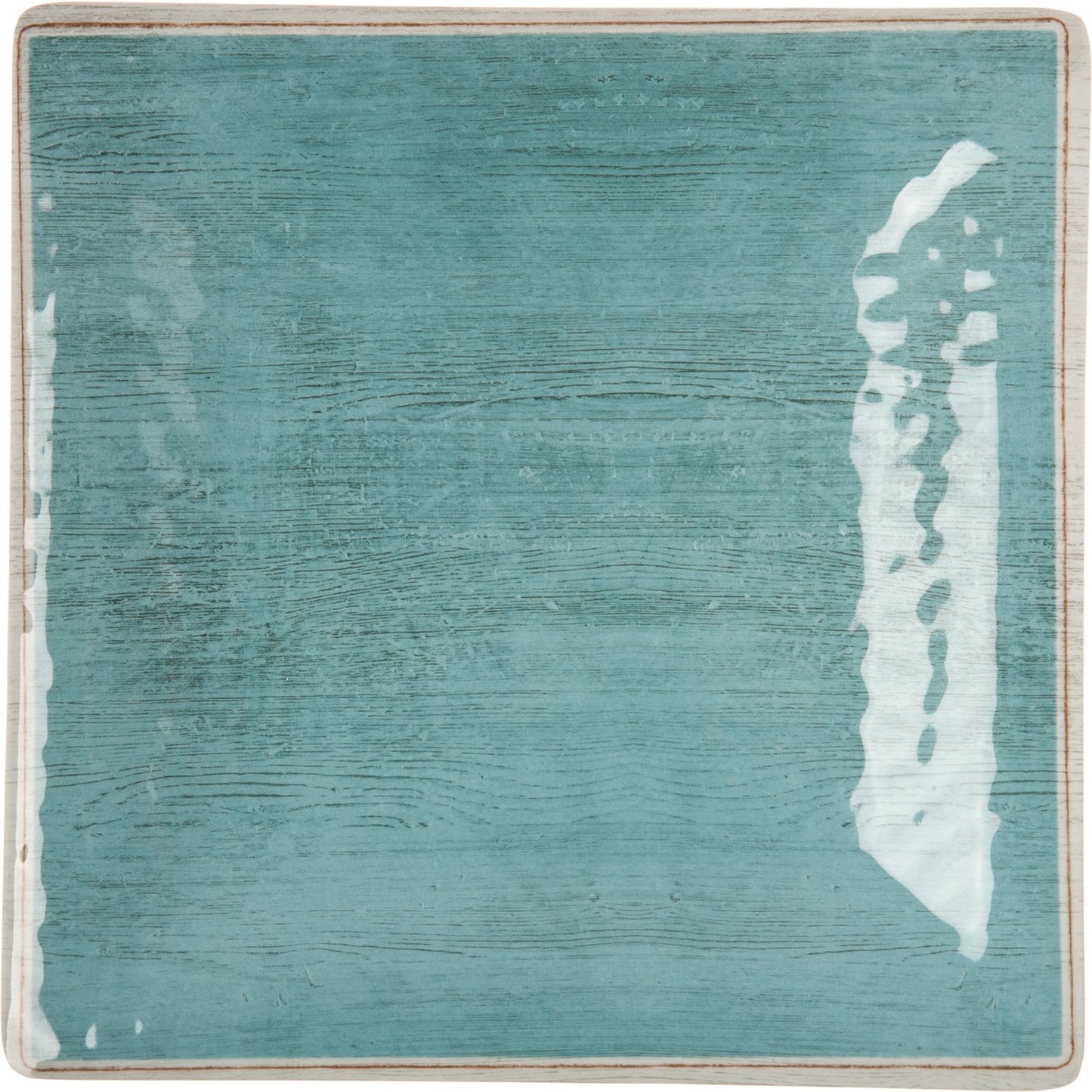 Carlisle 6402315 8.5" Aqua Grove Melamine Square Salad Plate