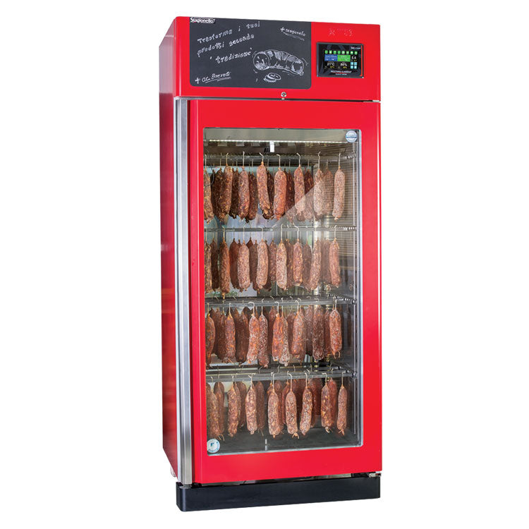 Omcan 46183 150KG Red Stagionello® Cabinet with Climatouch® and Fumotic®