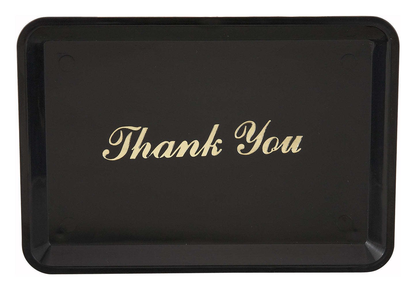 Winco TT-46 Tip Tray - "Thank You" Gold Imprint