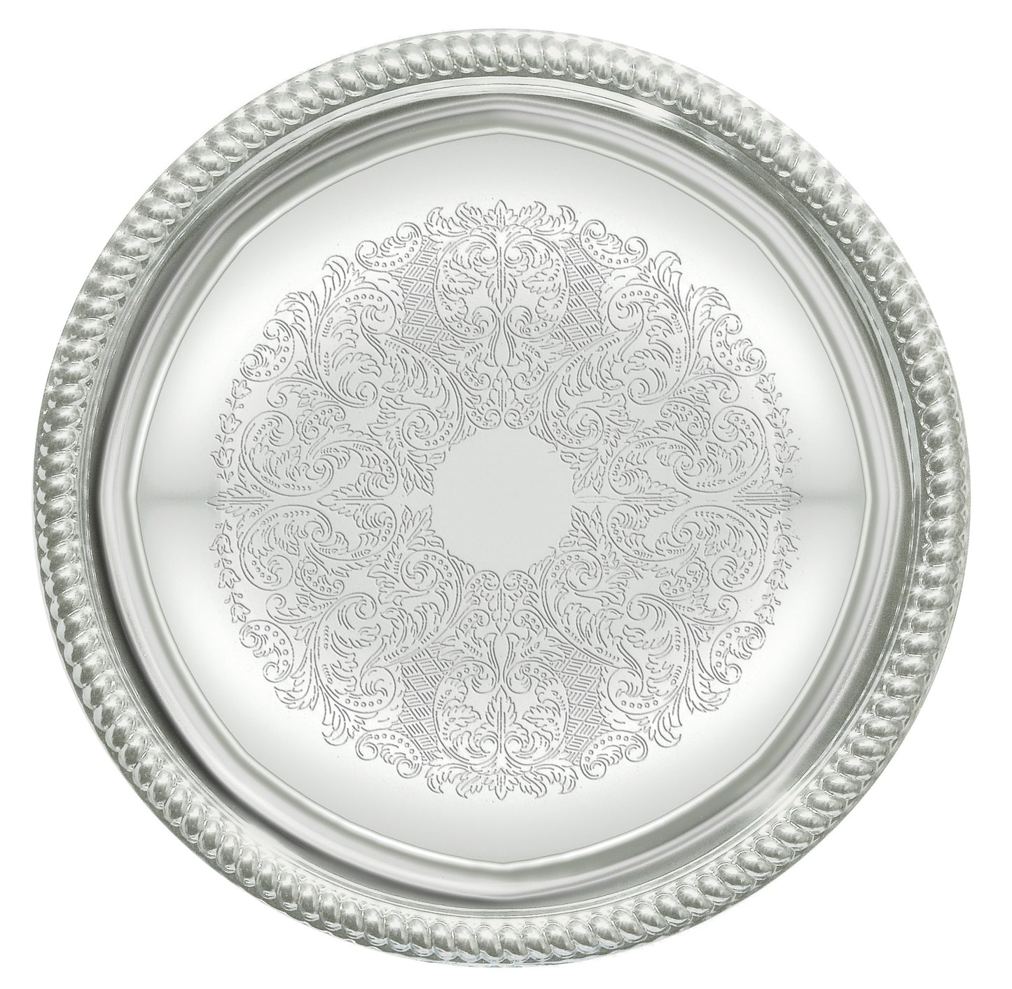 Winco CMT-14 14" Chrome-Plated Serving Tray