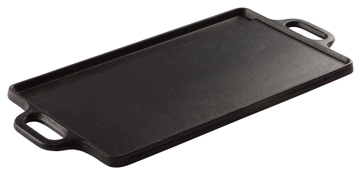 Winco IGD-2095 20" x 9.5" Cast Iron Reversible Griddle/Grill