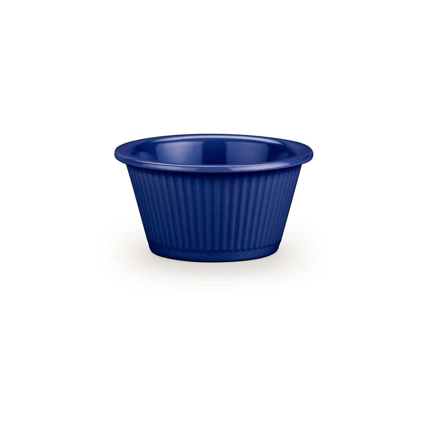 Carlisle S29260 2 oz Cobalt Blue Melamine Fluted Ramekin