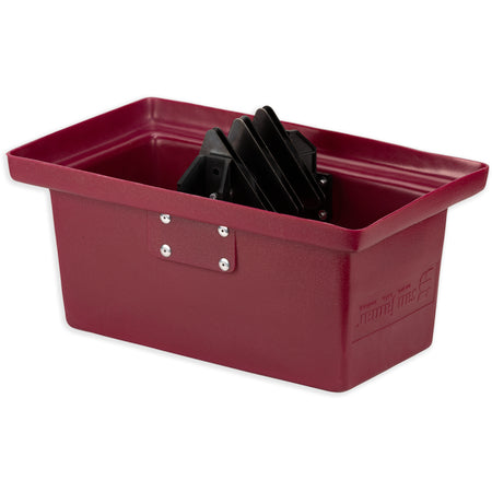 Carlisle KA1950RD Burgundy Polyethylene KatchAll Magnetic Flatware Retriever Trash Can Lid