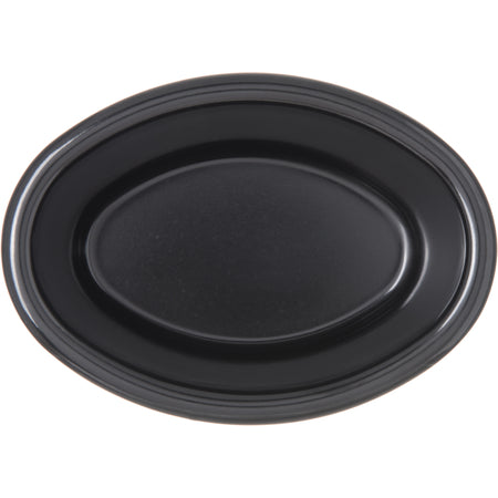 Carlisle S31003 2 oz Black Oval Melamine Smooth Ramekin