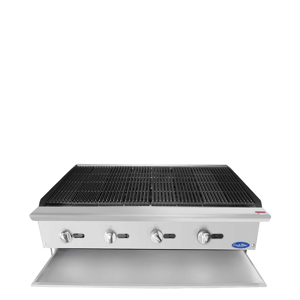Atosa ATCB-48-LP 48" Liquid Propane Gas Heavy Duty Char-Rock Broiler