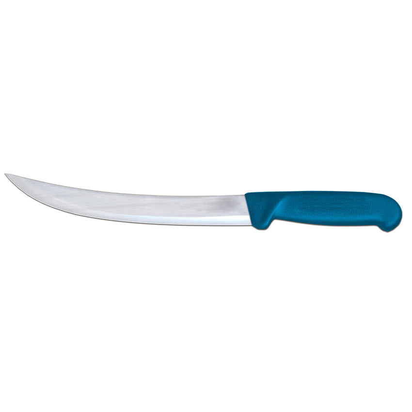 Omcan 12344 10-inch Breaking Knife with Blue Polypropylene Handle