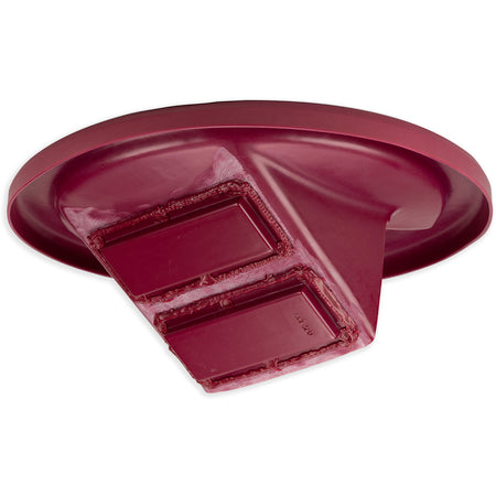 Carlisle KA3244 Burgundy Polyethylene KatchAll Magnetic Flatware Retriever Trash Can Lid