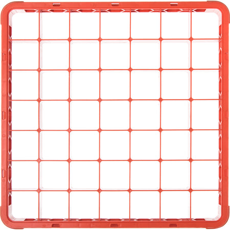 Carlisle RE49C24 Orange 49-Compartment Polypropylene OptiClean Divided Glass Rack Extender 1.78"