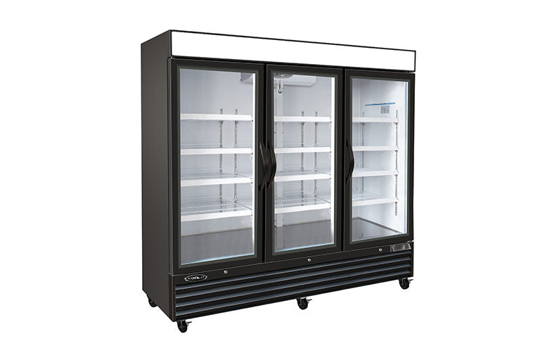 Kool-It KGF-72 DV 81" Triple Glass Door Merchandiser Freezer