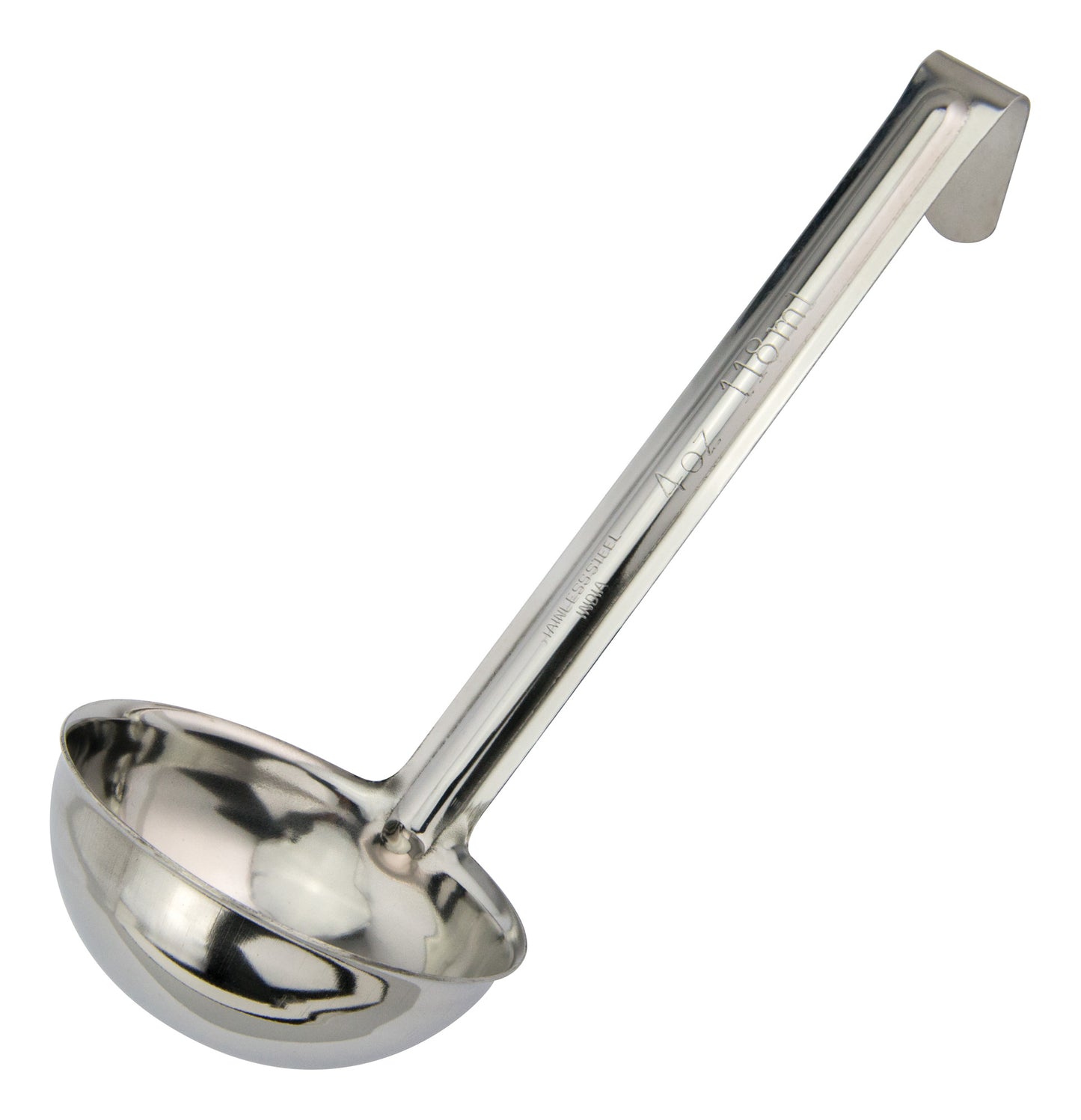 Winco LDI-40SH 4 oz. Stainless Steel Ladle