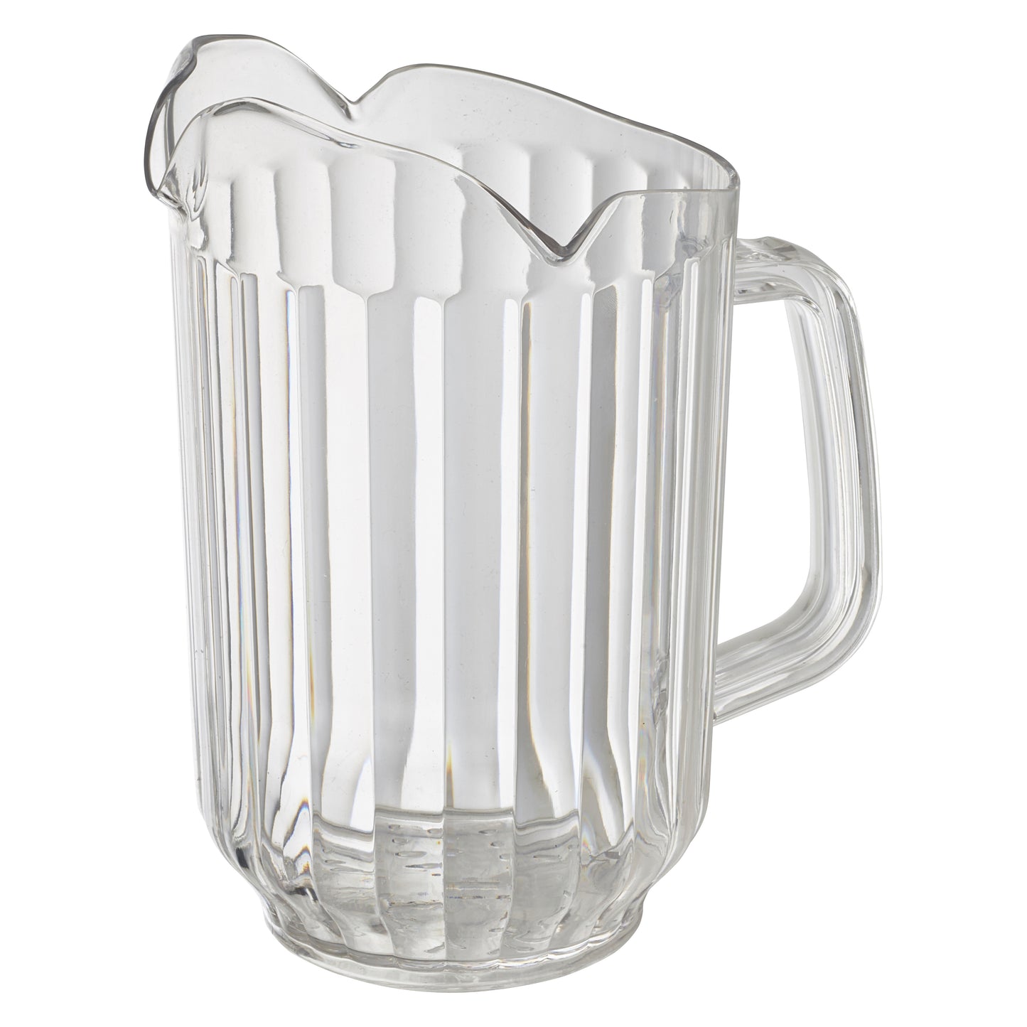 Winco WPCT-60C 60oz. Clear Polycarbonate Pitcher, 3 Spout
