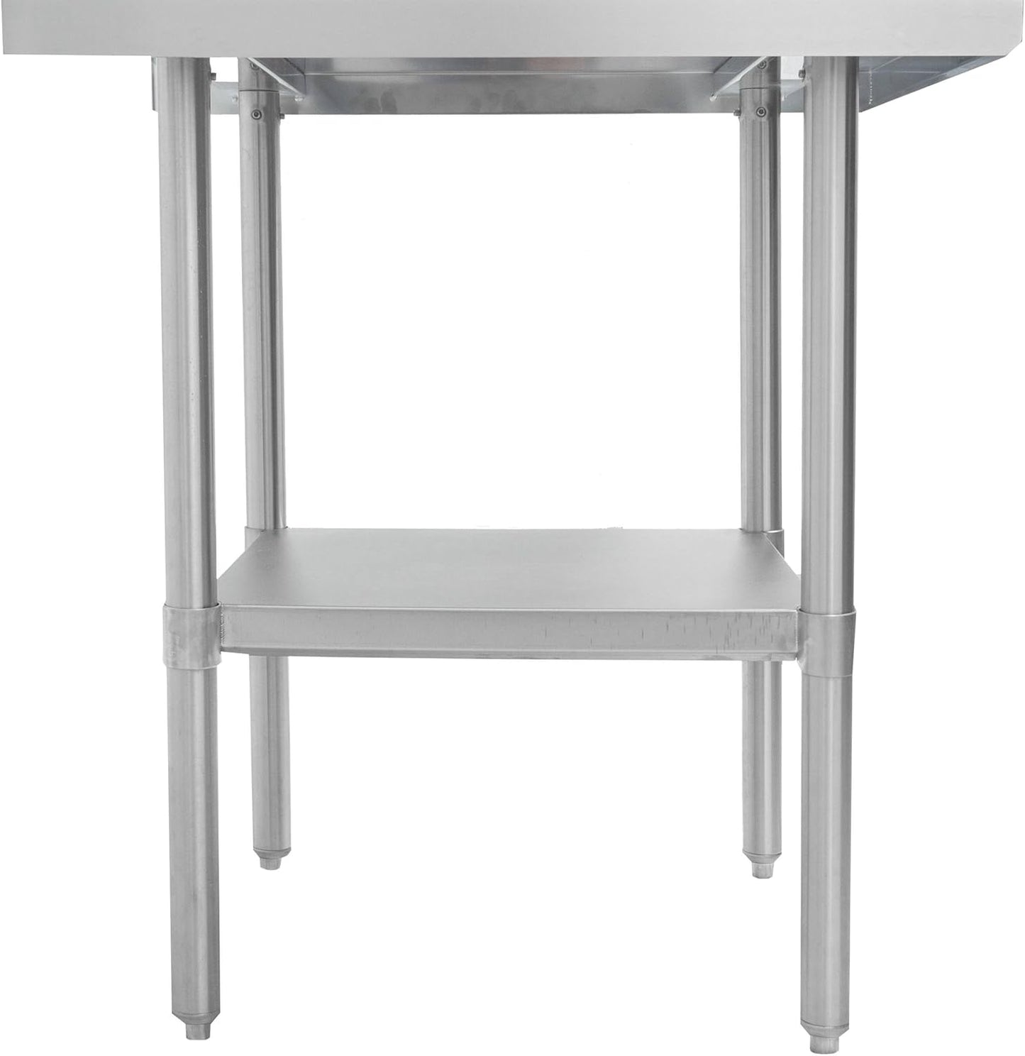 Thorinox DSST-3015-GS Stainless Steel Work Table with Galvanized Steel Undershelf & Legs