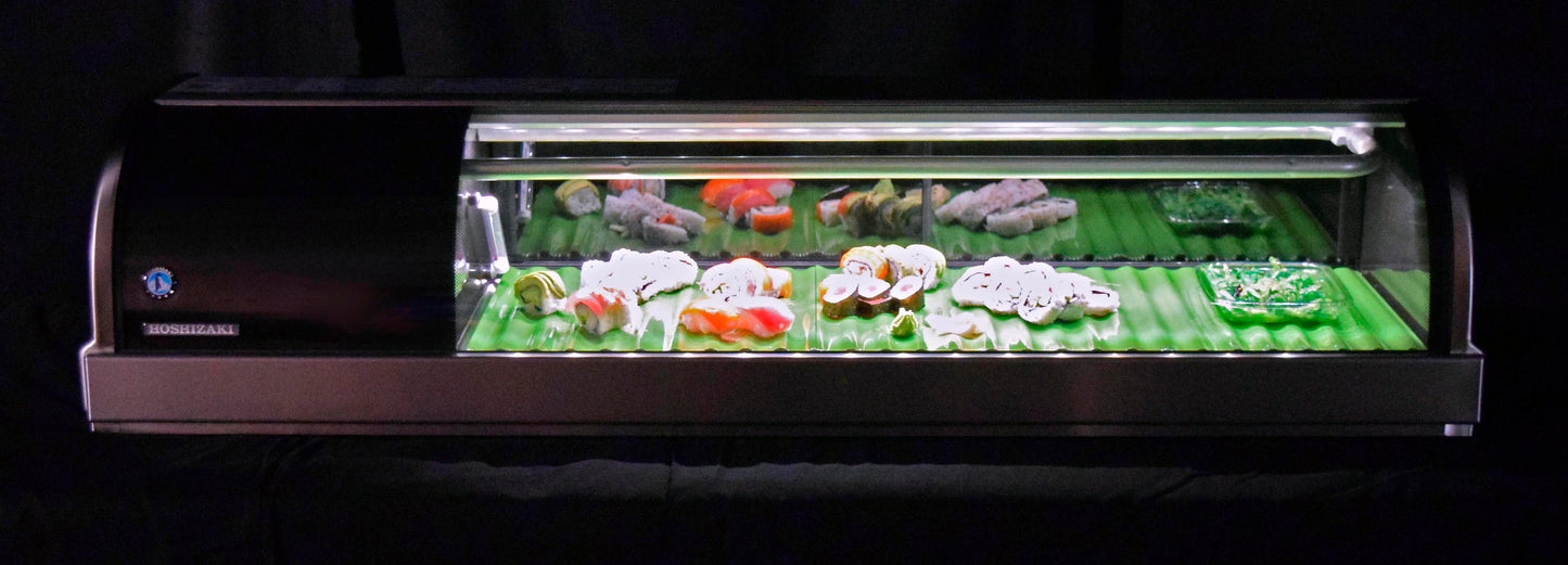 Hoshizaki HNC-120BA-R-SLH Half Glass Door Right Side Condenser Display Case Refrigerator