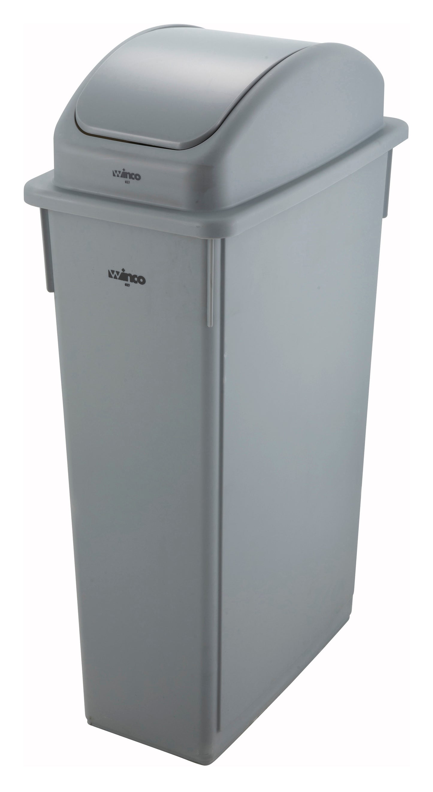 Winco PTC-23SG 23 Gallon Gray Trash Can
