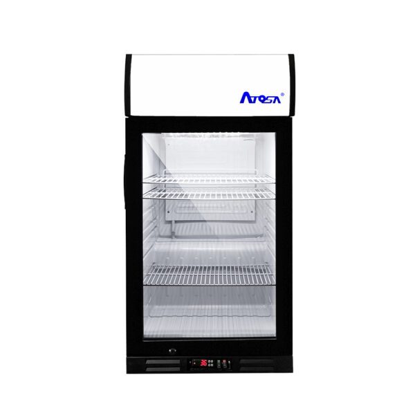 Atosa CTD-3ST 3 Cuft Compact Countertop Merchandisers with Signage and Digital Thermostat