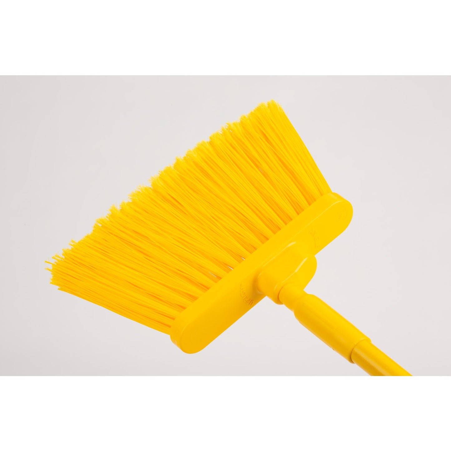 Carlisle 41082EC04 56" Yellow Color Coded Duo-Sweep Flagged Angle Broom