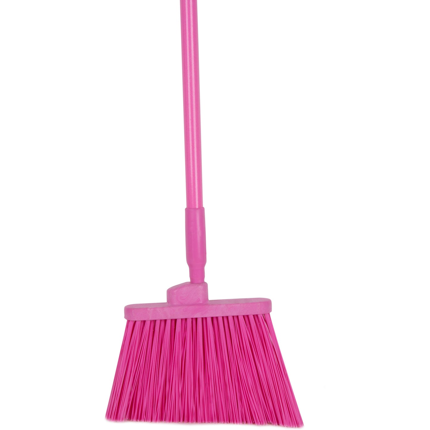 Carlisle 41083EC26 56" Pink Color Coded Duo-Sweep Unflagged Angle Broom