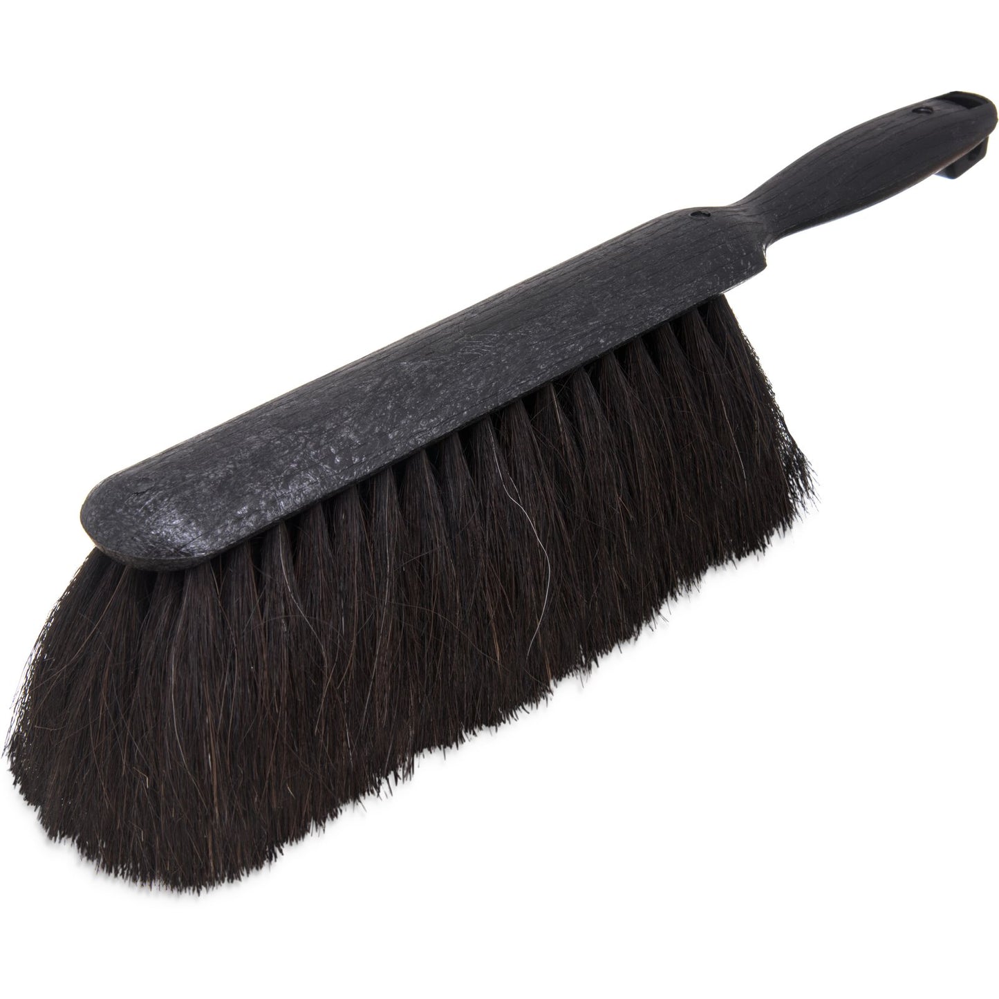 Carlisle 3638003 9" Black Counter Brush With Horsehair Bristles