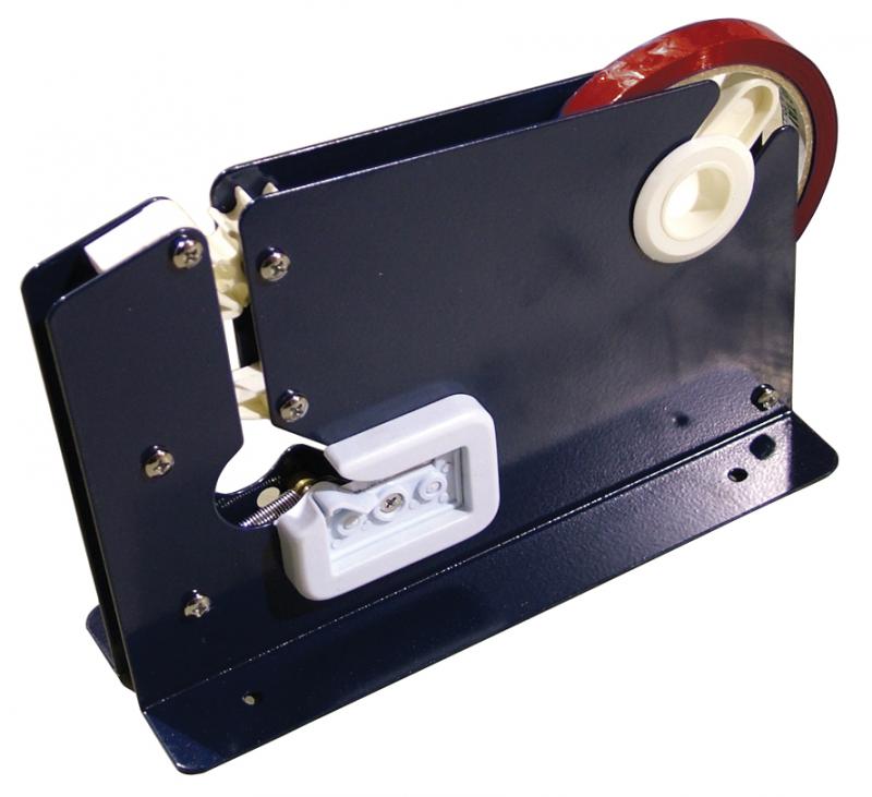 Omcan 14436 Black Stainless Steel Poly Bag Sealer with Cutter for Tapes upto 15/32" (12 mm) on 3" Core
