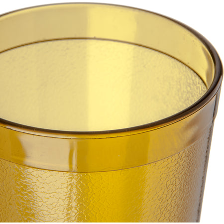 Carlisle 522013 20 oz Amber SAN Stackable Plastic Tumbler